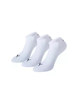 PUMA | Sneakersocken 3-er Pkg.  "Invisible" anthra grey mel | weiss